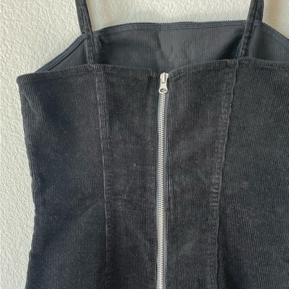 DIVIDED by H&M Corduroy Black Mini Dress Size Small, NWT - Picture 5 of 9